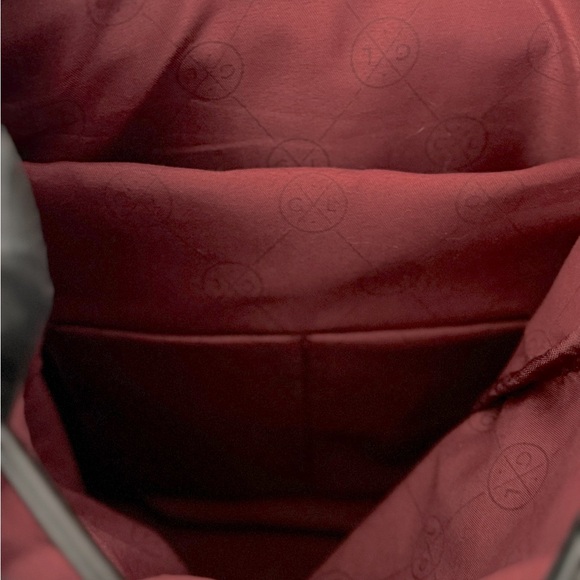 Gaston Luga Backpack Classy Black Canvas Drawstring Purse Tote - Picture 4 of 6